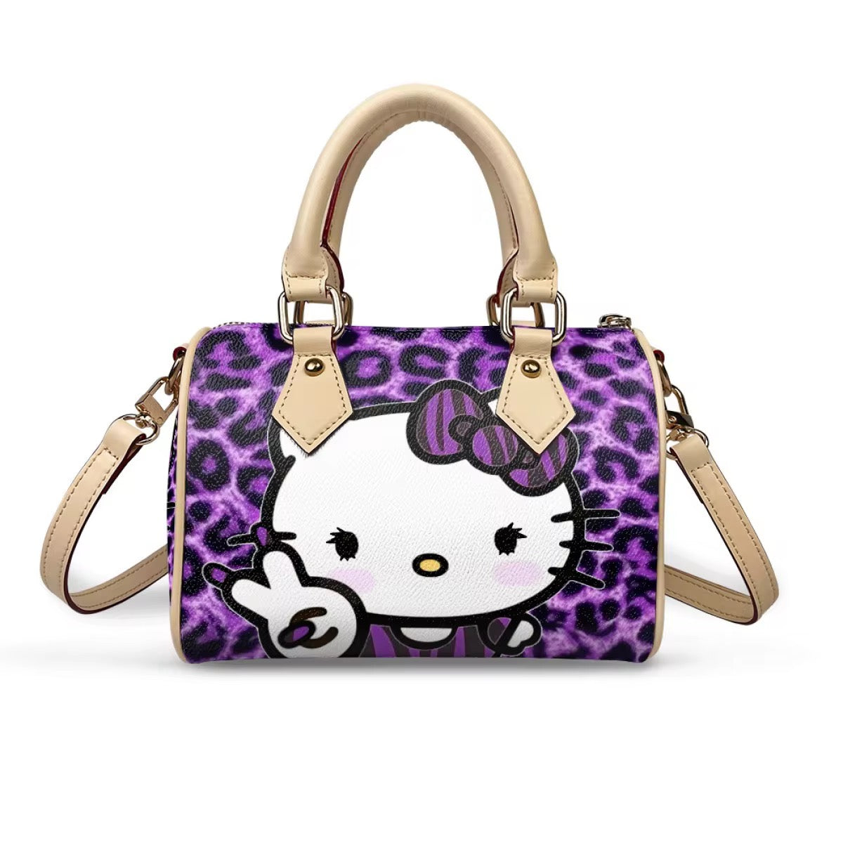 DREAMY KITTY KISS PURPLE RAIN HANDBAG